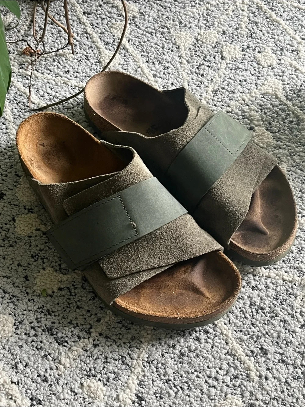 Birkenstock Men’s Kyoto Sandals in Sage Green
